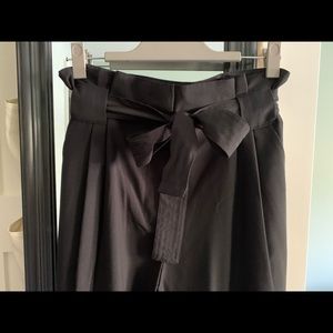 Y.A.S. Black paper bag waist pants from ASOS